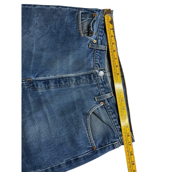 Levi's  501XX Blue Denim Jeans Mens 38x33 (Fits 34x30)  Made in USA Vintage 90s - Picture 7 of 15